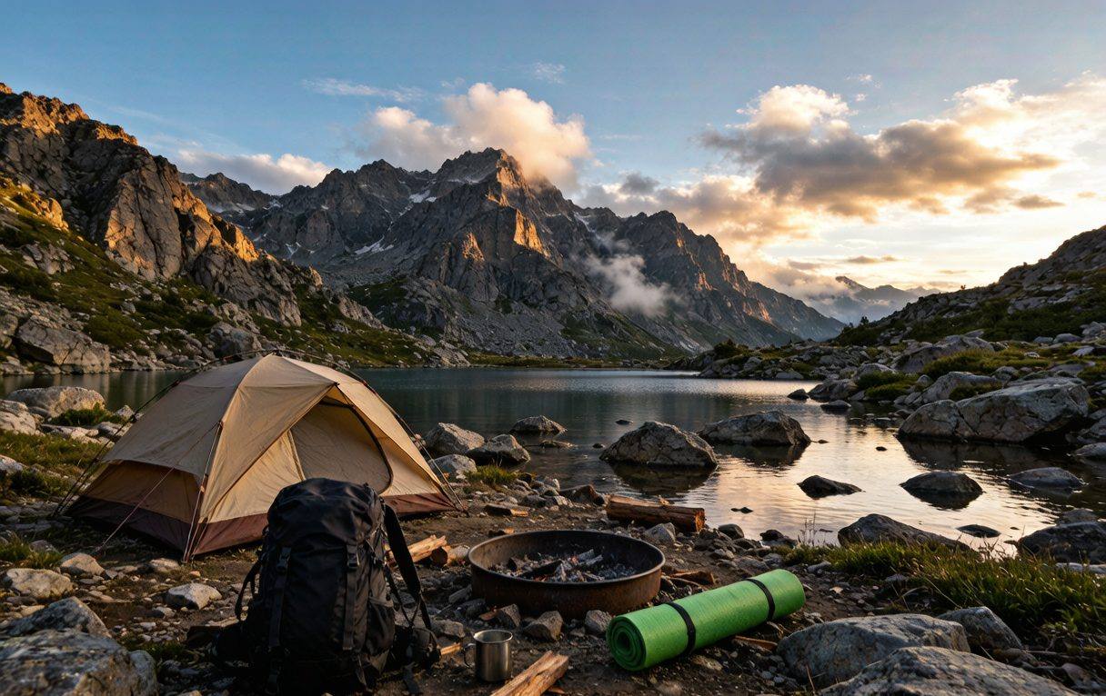 Outdoor camping adventure